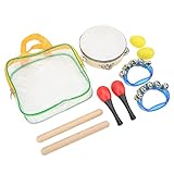 Musikinstrumenten-Set, Professionelles, Einfach zu Spielendes Hand-Jingle-Glocke-Musikinstrumenten-Set für Kinder