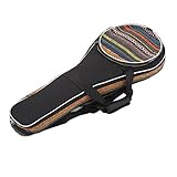 Jeffergarden Mandolinentasche, Tragbares Oxford-Tuch mit Verstellbarem Riemen, Musikinstrumententasche Im Ethno-Stil für Reisen und Aufbewahrung