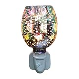 Cirdora Duftlampe Elektrisch Für Duftwachs 3D Schmetterlings Glas-Elektrowachs Schmilzt Duftwärmer Für Zuhause, Büro, Schlafzimmer, Wohnzimmer