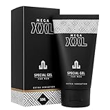 MEGA XXL Penis Gel – 50 ml Creme zur Penisvergrößerung – Penis verlängern & dicker machen – Für mehr Länge, Umfang & Standfestigkeit – Effektive Intimpflege für Männer