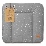 Wickelauflage Wickelunterlage abwaschbar und wasserdicht 75x72 cm - Wickelmatte zum Auflegen auf Wickeltisch Wickelaufsatz Wickelkommode oder Waschmaschine changing mat 75 x 72 Galaxie B