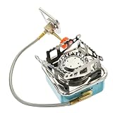 UKCOCO Klappbarer Gaskocher für Camping Propan Jet-Kochen Tragbarer Campingkocher Ofen tragbarer gaskocher portable gas stove faltbarer kleiner Gasherd klappbarer Herd Eisen Green
