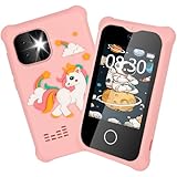 aquota Kinder Handy für Mädchen Jungen - 2.8in Touchscreen mit Dual Kamera Kinderhandy Spielzeug MP3 Player Touchscreen Lerntelefon Spielzeug für Alter 3-8 Kinder mit 32G SD Karte Pink