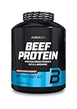 BioTechUSA Beef Protein, Aromatisiertes Eiweiß-Getränkepulver mit Süßungsmittel, laktosefrei, glutenfrei, zuckerfrei, 1,816 kg, Erdbeere