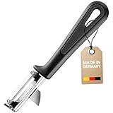 Westmark 28032270 Sparschäler Gentle für Linkshänder, PP/Edelstahl, schwarz / silber, 16,5 x 3,7 x 1,8 cm