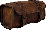 american blue Leder Lenkertasche braun Sattel Motorradtasche Fahrrad Werkzeugtasche Leder Reise Zubehörtasche (braun)