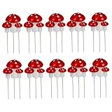 Pilz-Kuchendekorationen, 30 Stück, 3 Größen, Mini-Cupcake-Topper für Geburtstag, Babyparty, Party, Mikro-Landschaftsdekoration