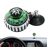 Autokompassball - PP Dashboard Navigation Guide, Saugnapfbecher -Ornament | Einstellbare Richtung Compass Ball Navigation Accessor