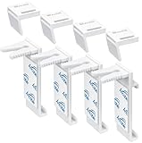 Klemmhalter für Klemmfix Rollo, Ancable Doppelrollo Ohne Bohren Ersatzteil Zubehör 4 Stück Set, klemmträger Halterung für PVC, Holz-Fenster, Türflügel