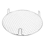 BESTYASH Runder Edelstahl grillrost mit Füßen Stabiles Fußgestell für Gleichmäßige Hitzeverteilung Leicht zu Reinigen für Kleines Outdoor grillen und Koreanisches Barbecue