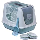 Katzentoilette Trendy 50 Eden grün + Streuschaufel + 2 Trendy Näpfe