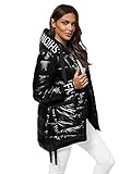 OZONEE Damen Winterjacke Jacke Winter Farbvarianten Übergangsjacke Warm Bomberjacke Steppjacke Wintermantel Daunenjacke Leichte Outdoor Puffer Jacket Übergangs JS/5M3188Z/392 SCHWARZ S