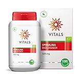 Vitals - Spirulina Biologisch 500 mg 180 Tabletten. Kleine Tabletten mit 500 mg Biologischen Spirulina.