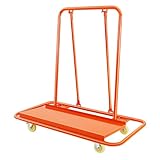 Drywall Cart Plattenkarren Transportwagen Plattformwagen Heavy Duty Plasterboard Plattenwagen Transport Trockenbau Rollwagen 1000KG für Fabriken, Expressgeschäften
