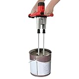Mörtelrührer 1800W Elektrischer Beton Mischer Mörtelmischer mit Aluminiumkopf & 6-Gang Einstellung Kohlebürsten, 53 * 13cm Handrührgerät Beton für Farbe, Zement und professionelle Baustellenarbeiten