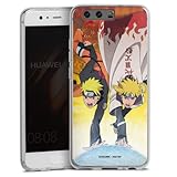 Silikon Hülle kompatibel mit Huawei P10 Case transparent Handyhülle Minato Namikaze Offizielles Lizenzprodukt Naruto Shippuden