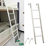 Doppel-Etagenbettleiter aus Metall für Kinder und Erwachsene, verstellbar, 114,3–180,3 cm, stabile RV/Schlafsaal, ideal für Dachböden und Etagenbetten (49 cm/125 cm)