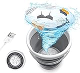 Mini Waschmaschine, Tragbare Ultraschall Kleine Wäschewanne Turbo Waschmaschine für Socken Unterwäsche BH Kleidung USB Mini Waschmaschinen für Camping Reisen Schlafsäle