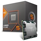 AMD Ryzen 5 8600G Prozessor (intergrierte Radeon Grafik,Ryzen AI, 6 Kerne/12 Threads, 65W TDP, AM5 Sockel, Cache 22MB, Bis zu 5,0Ghz max booth, with wraith stealth Kühler)