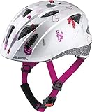 ALPINA XIMO - Leichter, Sicherer & Bruchfester Fahrradhelm Mit Optionalen LED-Licht Für Kinder, white hearts gloss, 49-54 cm
