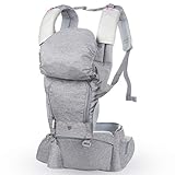 Lictin Babytrage Bauchtrage 3,5-20kg für Neugeborene 6 in 1 Ergonomische Baby Trage für Alle Jahreszeiten mit CE Zertifizierung
