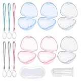 MUYAPAY Schnullerbox für Baby,Schnullerbox Tragbar,Schnullerbox, 6 Transparent Schnullerbox Schnullerhalter Etui Schnuller Box BPA-Free Nipple Shield Etui für Säugling, Baby, Reisen, Zuhause