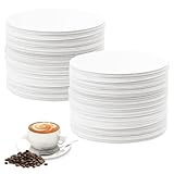 500 Stück Filterpapier Rund Kaffee Filterpapier, 62mm Espresso Papierfilter für Siebträger, Labor Filterpapier mit Mittlerer, Coffee Filter Weiß, Einweg-Kaffeefilter für Kaffeemaschinen, Kaffeekocher