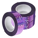 OFFSCH 3 Rollen -gewebeband Packbänder Scrapbooking-bänder Reparaturband Teppichklebeband Für Hartholzböden Bastelband Band Schwere Reflektierende Bänder Bling-band Violett