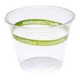 Primeware CiboWares Einwegbecher, kompostierbar, aus Kunststoff auf Maisbasis, 266 ml, 1000 Stück