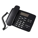 Qaonsciug Festnetztelefon Desktop Telefon Festnetztelefon Anrufertelefon Rezeption Heimbüro Mit Anrufanzeige