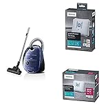 Siemens Staubsauger mit Beutel synchropower VS06A111, Bodenstaubsauger + 4X Staubsaugerbeutel PowerProtect Typ G All, VZ41FGALL + 16x Staubsaugerbeutel PowerProtect Typ G All, VZ16GALL