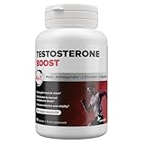 Testosteron Booster – Maca Kapseln – Trägt zu einem Normalen Testosteronspiegel bei – Ashwagandha, Zink, Selen, Vitamin D, L Arginin und L Citrullin – 90 Kapseln – 30-Tage-Vorrat von Sensilab