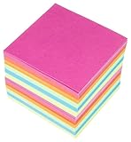 Kangaro Zettel für Notizzettelbox 9x9x9cm sortierte Farben Shrumpf 700 Blatt