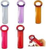 Alriedy 5er Set Deckelöffner Aus Kunststoff,Schraubglasöffner mit Deckelöffner für Schraubgläser & Flaschen - Glasöffner für Senioren/Kinder/Frauen