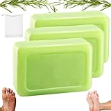 Relief Seifenstück, Teebaumöl-Seife, natürliche Fuß- und Körperseifen für gesunde Haut, pflanzliche Formel, Geruchskontrolle und tägliche erfrischende Reinigung (3pcs)