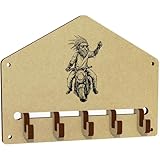 Azeeda 'Cooler Motorradfahrer ' Schlüsselhaken/Halter (WH00083872)