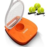 NEEWER Tragbares Solo Tennistrainer Rebound Ball Set mit Rutschfester, gewichteter Eisenbasis, Schlägerhalter, 3 elastischen Tennisbällen, Selbstübungs Rebounder für Erwachsene Kinder Anfänger, TB01T