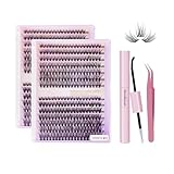 catlinez 280 pcs wimpern extensions set, 30D 40D künstliche Wimpern, weich und exquisit, Mix 9 – 16 mm, Wimpernverlängerungs-Set, verwendet zur Erweiterung der Wimpern, Vergrößerung der Augen