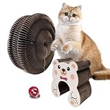 Katzen Kratzbrett Spielzeug,Kitten Bewegungspielzeug Aus Karton - Kratzbrett in Ziehharmonika-Form,Für Haus Wohnung Apartment Wohnzimmer Schlafzimmer Balkon Terrasse
