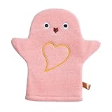 Badehandschuh – Kinder-Waschlappen – doppelseitiger weicher Schwammstoff mit -Design für Gesicht, Körper, Hände, Kopfhautreinigung, Dusche