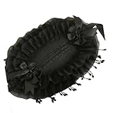 Fitooles Modischer Randloser Strohhut Französisches Schiebermützen Design Natürlich Gewebt Für Garten Und Outdoor Events Französische Elegante Spitzenkappe Im Freien