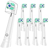 8er Ersatzköpfe kompatibel mit Oral b iO iO 3/4/5/6/7/8/9/10, Bürstenköpfe Kompatibel mit Oral B iO aufsteckzahnbürsten, weiß