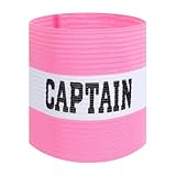 Sorcristy 1 Stück Kapitänsbinde Fussball, Kapitänsband, Elastisch Kapitäns Armbinde Unisex Kapitäns Armband Rosa Sport Spielführer-Armbinde Spielführerbinde für Erwachsene Kinder