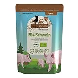catz finefood Organic Bio Katzenfutter Schwein - Monoprotein-Nassfutter in Bio-Qualität für Katzen - Artgerechte Ernährung mit 94% Fleischanteil - Made in Germany (6 x 85g)