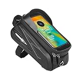 WNXGNHO Fahrrad-Vorderrohrtaschen, Fahrradtaschen, Handyhalterung, Lenker, Handy-Tasche mit Touchscreens, Handyhaltertaschen