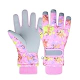 Winterhandschuhe Kinder Wasserdicht Winddicht Handschuhe Schneehandschuhe Softshell Skihandschuhe Outdoor-Sport Fahrradhandschuhe Reithandschuhe Jungen Mädchen Winter Sporthandschuhe Kinderhandschuhe