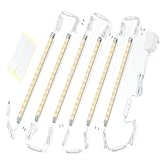 Vitrinenbeleuchtung, 6x erweiterbare LED Lichtleisten 30cm - EU-Stecker - Warmweiß