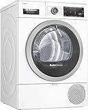 Bosch Hausgeräte WTX87M40 Serie 8 Smarter Wärmepumpen-Trockner, 8 kg, Sensitive Drying System textilschonende Trommelstruktur, AutoDry optimale Trocknung, AutoClean automatische Flusenentfernung, Weiß