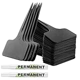 100Stk pflanzschilder für draussen wetterfest,kräuterschilder wetterfest,Plastik Pflanzenschilder zum beschriften, garten pflanzenmarker kommt mit zwei wasserfesten stiften