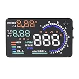 Auto Head Up Display, OBD2 Head up Display, A8 5,5 '' OBD II Auto HUD Head Up Display Overhead Videogeräte Auto Windshied Reflective Screen Geschwindigkeitsanzeige